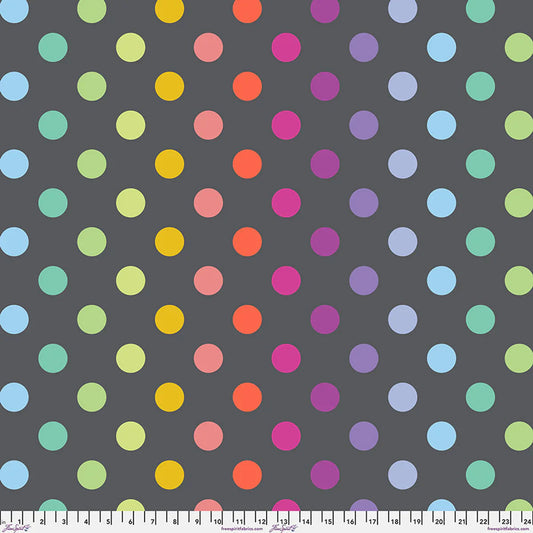 Graywork & True Colors Minky Disco Poms Shadow Free Spirit Polyester Fabric FS-MKTP011.SHADOW