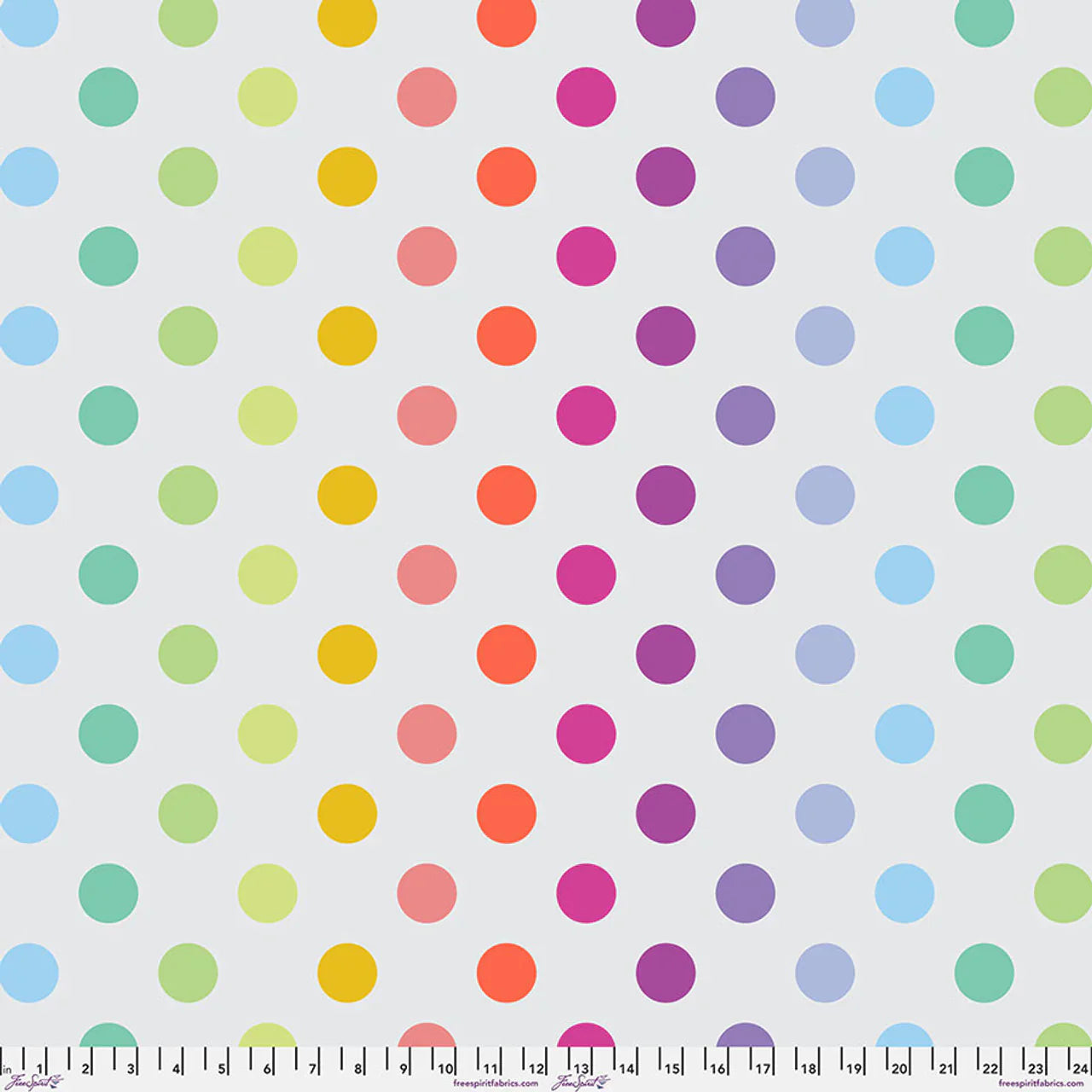 Graywork & True Colors Minky Disco Poms Whisper Free Spirit Polyester Fabric FS-MKTP011.WHISPER