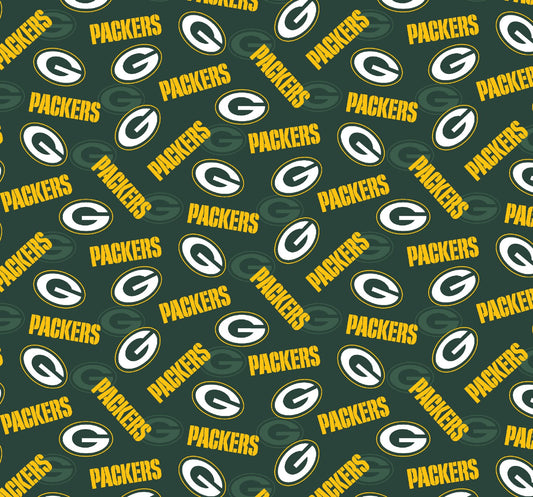 Green Bay Packers NFL Football Mini Print 43-44 inches wide Fabric Traditions Cotton Fabric NFL-70580 DN