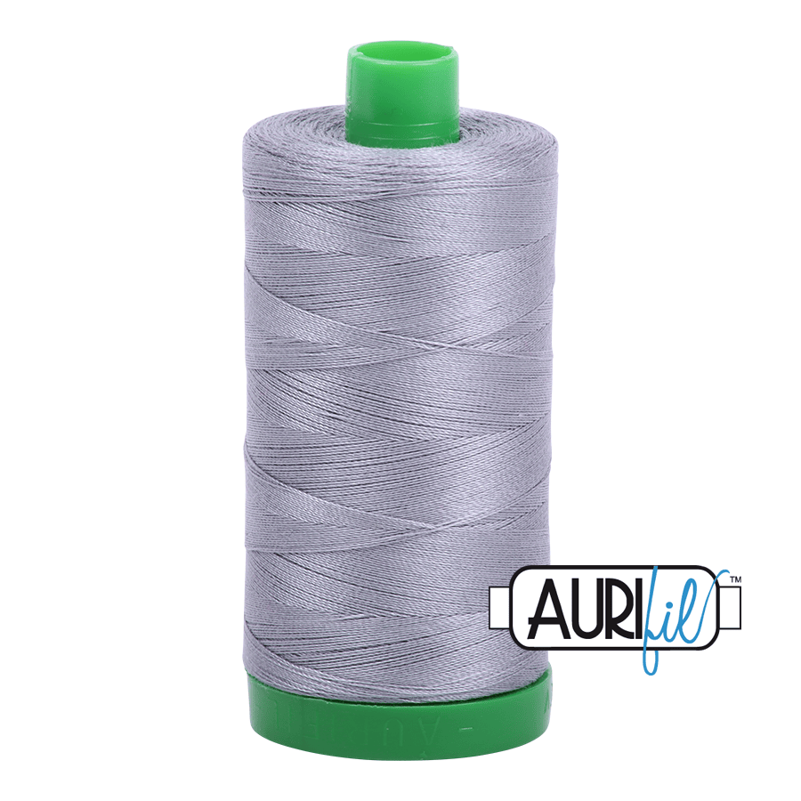Grey 40 wt 1094 yd Large Spool Aurifil Cotton Quilting Thread AF-MK40SC6-2605