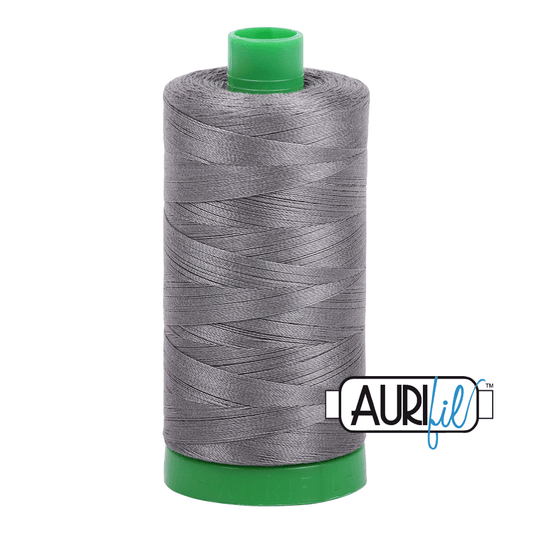Grey Smoke 40 wt 1094 yd Large Spool Aurifil Cotton Quilting Thread AF-MK40SC6-5004