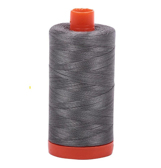 Grey Smoke Aurifil Cotton Quilting Thread Solid 50wt 1300m 1422yds Aurifil AF-A1050-5004