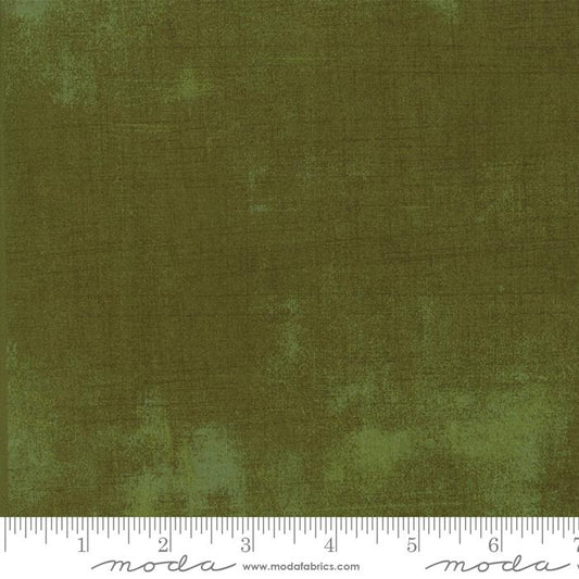 Grunge Basics Solid Dried Herb Green BasicGrey Moda Cotton Fabric