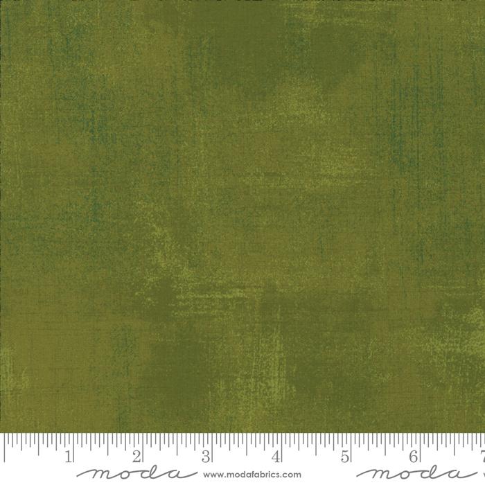 Grunge Basics Solid Olivenite Green BasicGrey Moda Cotton Fabric