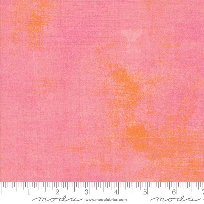 Grunge Basics Solid Salmon Rose Pink BasicGrey Moda Cotton Fabric