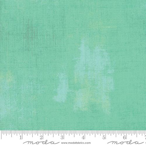 Grunge Basics Aqua Green BasicGrey Moda Cotton Fabric