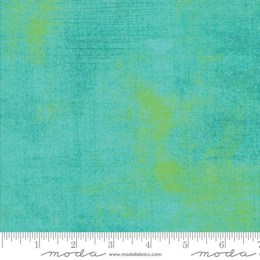 Grunge Basics Aruba Turquoise BasicGrey Moda Cotton Fabric