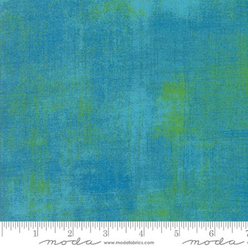 Grunge Basics Bachelor Aqua BasicGrey Moda Cotton Fabric