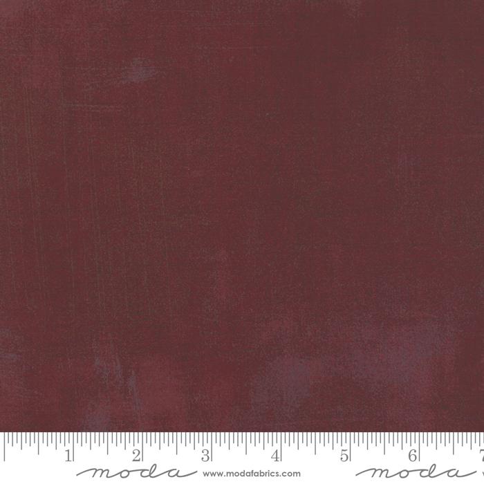 Grunge Basics Burgundy BasicGrey Moda Cotton Fabric