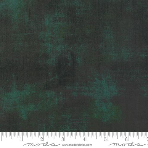 Grunge Basics Christmas Green BasicGrey Moda Cotton Fabric