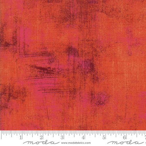 Grunge Basics Cinnabar Orange BasicGrey Moda Cotton Fabric