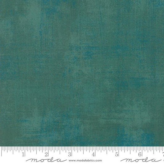 Grunge Deep Jade Dark Green BasicGrey Moda Cotton Fabric