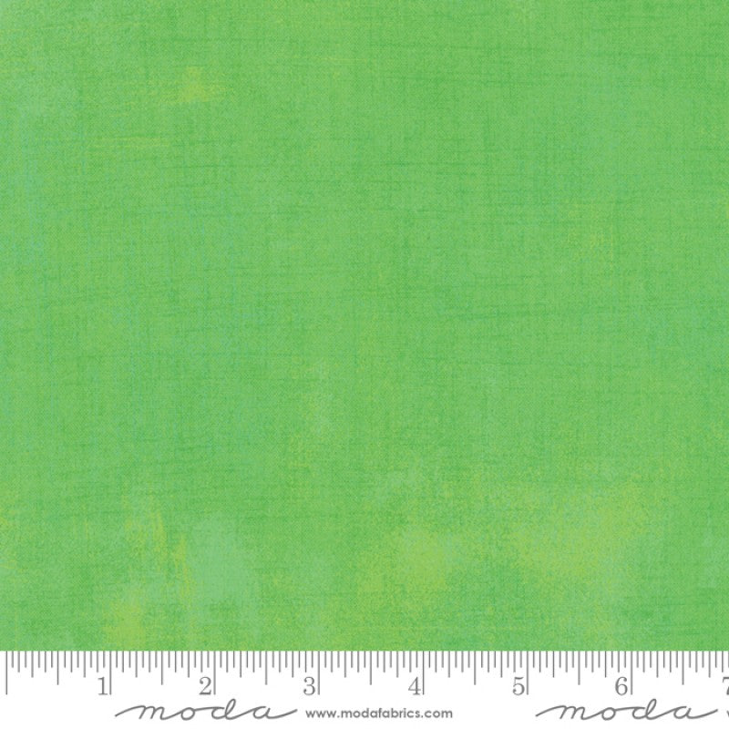 Grunge Basics Kiwi Green BasicGrey Moda Cotton Fabric