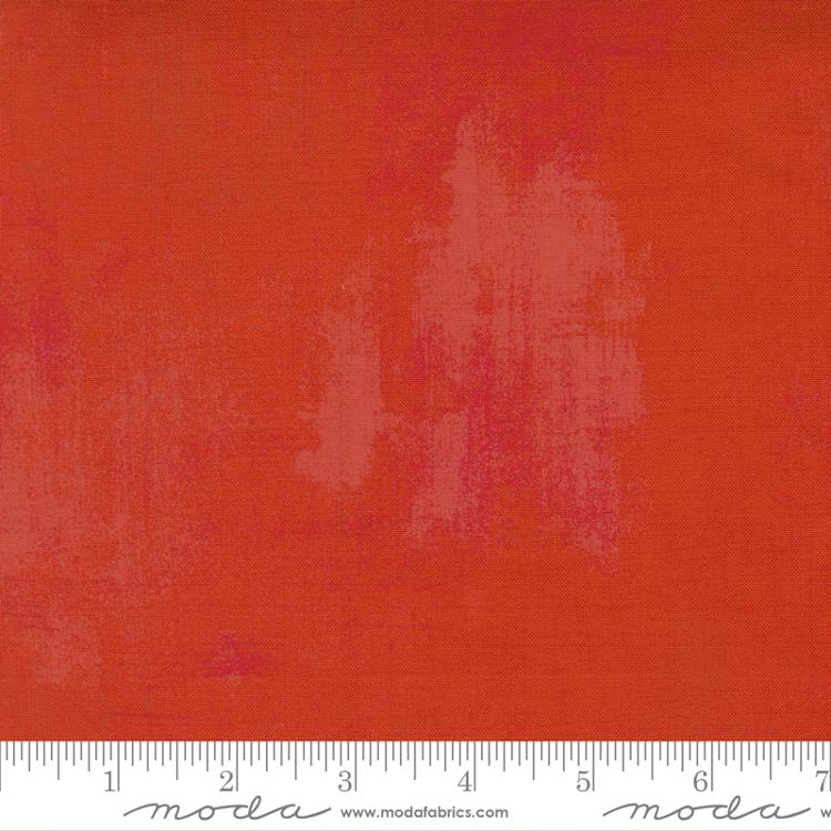 Grunge Melon Red BasicGrey Moda Cotton Fabric