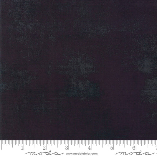 Grunge Basics Onyx Black BasicGrey Moda Cotton Fabric