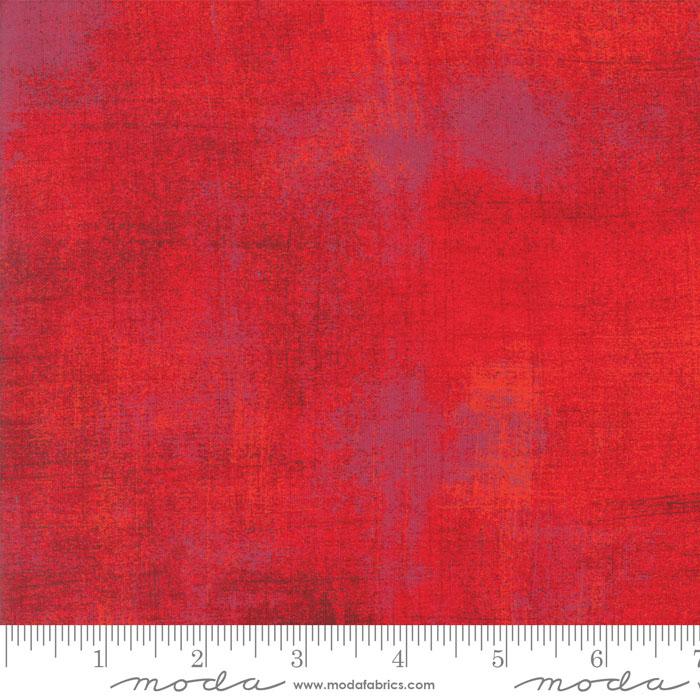 Grunge Basics Rococco Red BasicGrey Moda Cotton Fabric