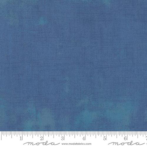 Grunge Basics Sea Blue BasicGrey Moda Cotton Fabric