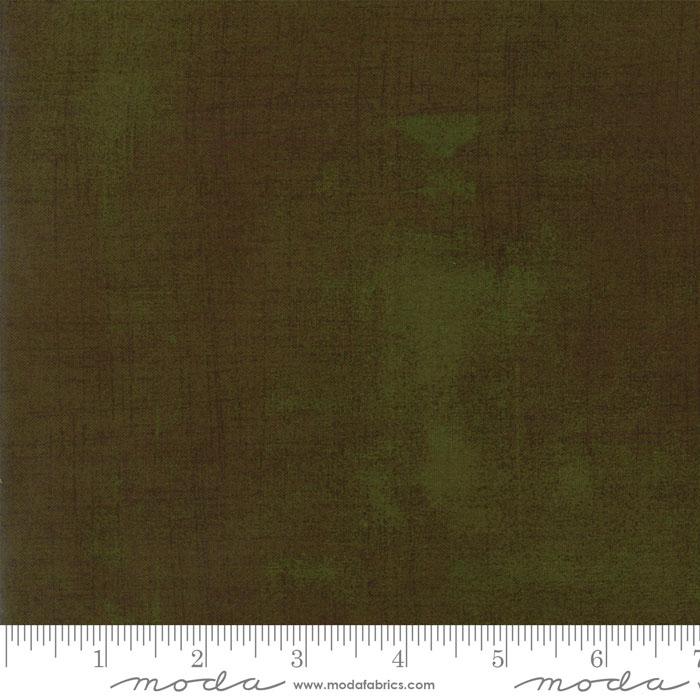 Grunge Basics Wren Dark Green BasicGrey Moda Cotton Fabric