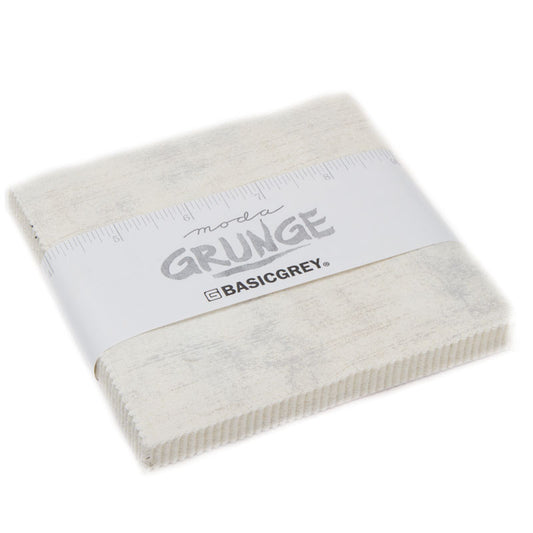Grunge Creme 5" Squares Charm Pack 42pcs BasicGrey Moda Cotton Fabric MD-30150PP-270