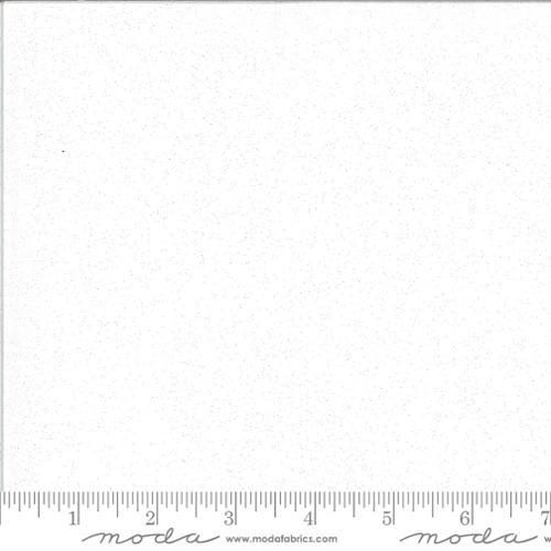 (SOLD PER BOLT) Grunge Glitter White Paper BasicGrey Moda Cotton Fabric MD-30150-101GL-FB
