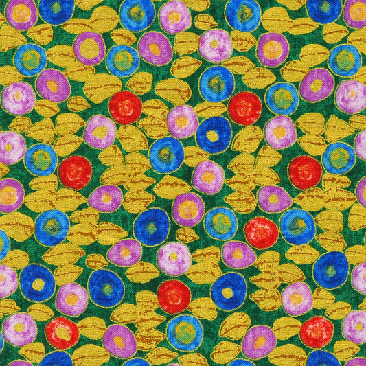 Gustav Klimt Jewels Multi Metallic Robert Kaufman Cotton Fabric RK-SRKM-21351-205