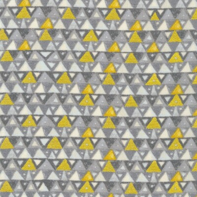 Gustav Klimt Triangles Grey Metallic Robert Kaufman Cotton Fabric RK-SRKM-21352-12