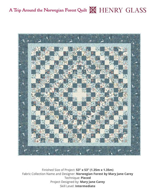 Norwegian Forest A Trip Around the Norwegian Forest Quilt Pattern -FREE PATTERN