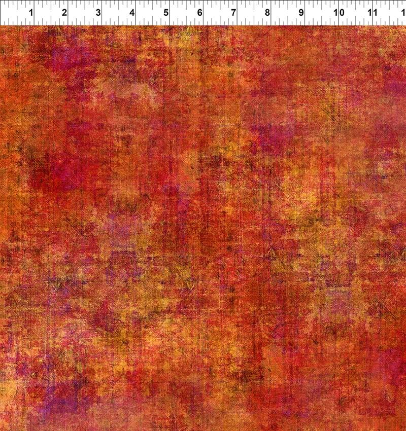 Halcyon Tonal Orange Jason Yenter In The Beginning Cotton Fabric ITB-12HN-2