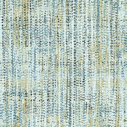 Hampton Court Beaded Texture Glass Blue Michael Miller Cotton Fabric