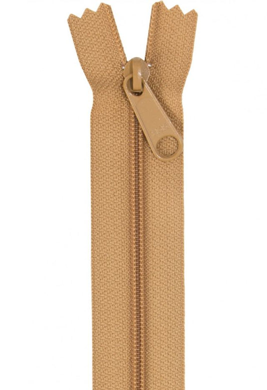 Handbag Zipper 24'' Golden Brown By Annie's BYA-ZIP24-170