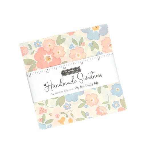 Handmade Sweetness 5" Squares Charm Pack 42pcs Heather Briggs My Sew Quilty Life Moda Cotton Fabric MD-31790PP