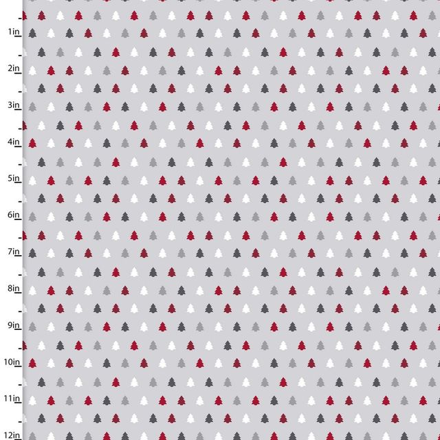 Hanging My Gnomies Christmas Trees Gray Beth Albert 3 Wishes Cotton Fabric