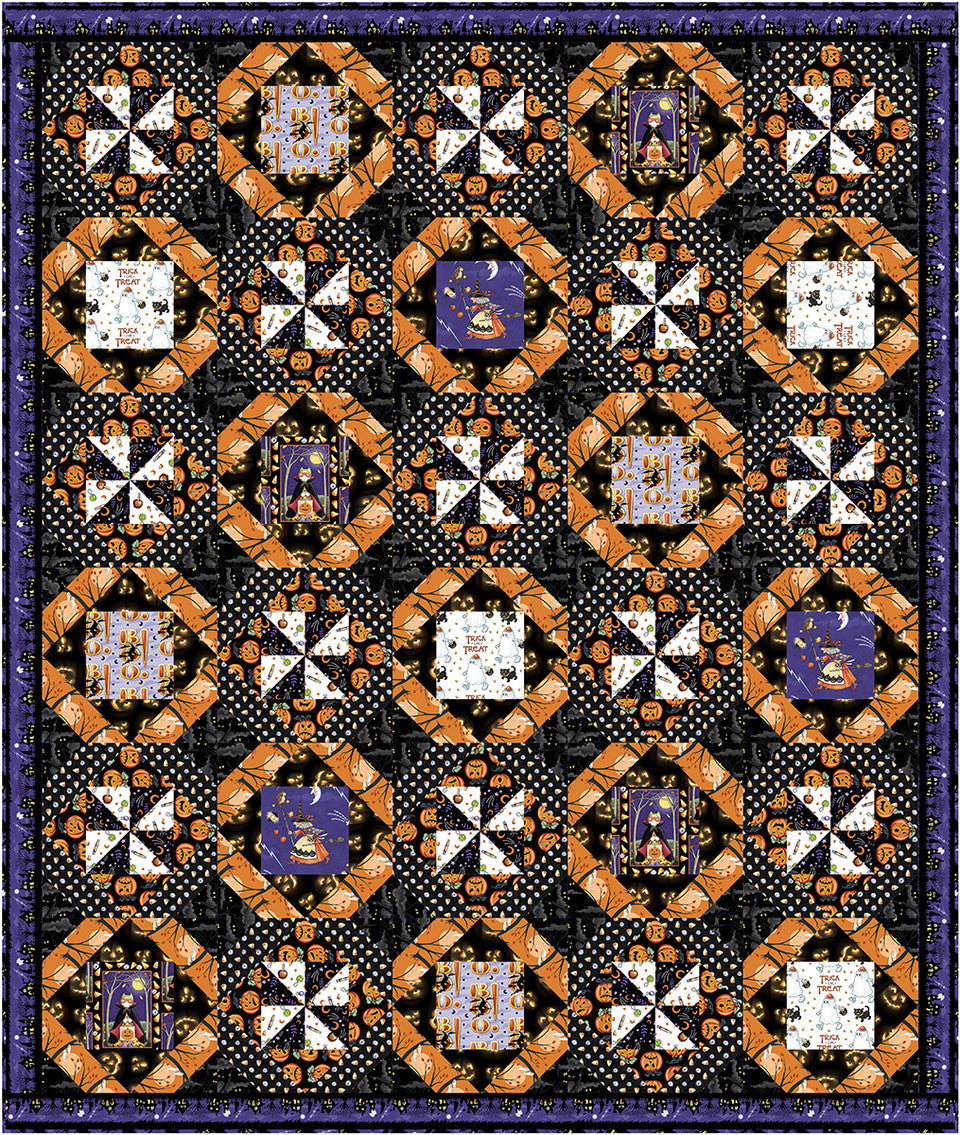 Project - Happy Jacks Quilt Moonlit Mischief Mary Engelbreit Free Spirit