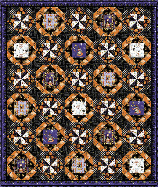 Project - Happy Jacks Quilt Moonlit Mischief Mary Engelbreit Free Spirit