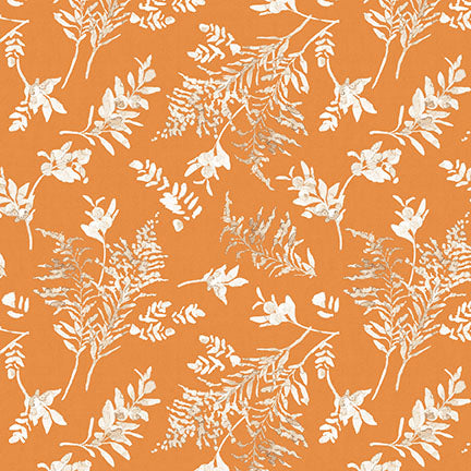 Harvest Classics Foliage Orange Anna Bailey Blank Quilting Cotton Fabric