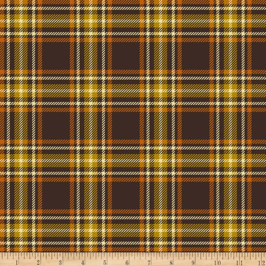 Harvest Fall Plaid Brown Springs Creative Cotton Fabric