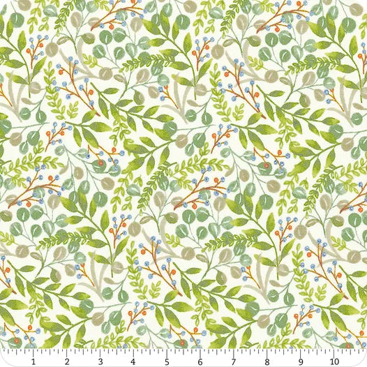 Harvest Wishes Pumpkin Toss Light Blue Deb Strain Moda Cotton Fabric