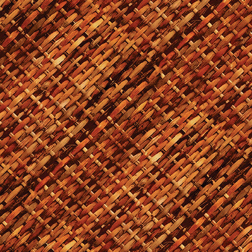 Harvest Beauty Basketweave Russet Kanvas Studio Benartex Cotton Fabric BE-15268-88