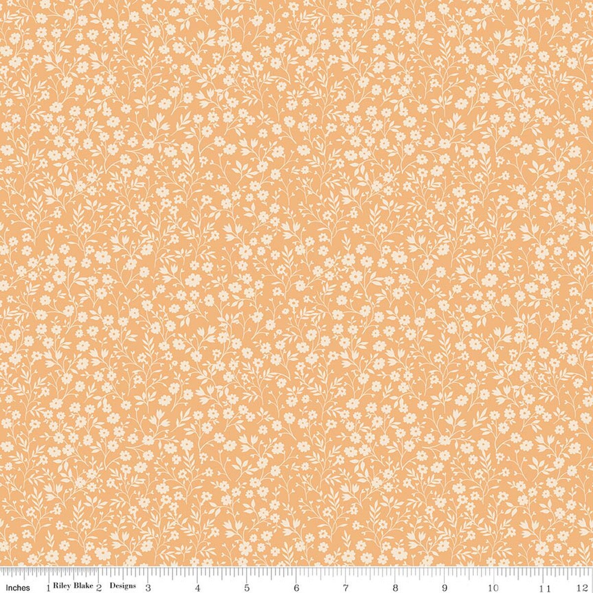 Harvest on the Prairie Ditsy Marmalade Modern Prairie Riley Blake Cotton Fabric RB-C18283-MARMALADE