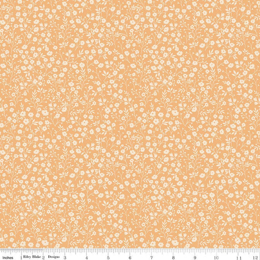 Harvest on the Prairie Ditsy Marmalade Modern Prairie Riley Blake Cotton Fabric RB-C18283-MARMALADE