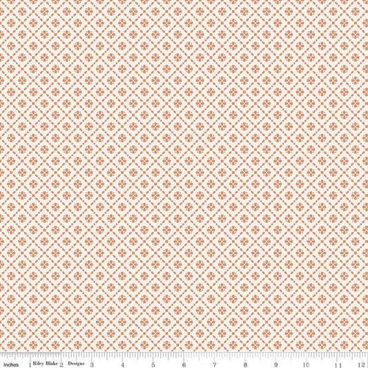 Harvest on the Prairie Floral Geo Suede Beige Modern Prairie Riley Blake Cotton Fabric RB-C18287-SUEDE