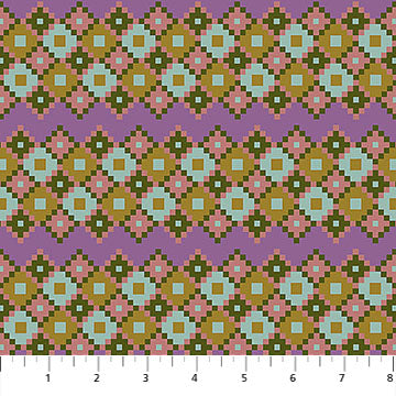 Heiress Interwoven Bouquet Sunset Purple Anna Maria Textiles Northcott Cotton Fabric NC-AMT1011-83V