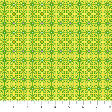 Heiress Jeweled Garden Lime Green Anna Maria Textiles Northcott Cotton Fabric NC-AMT1012-52C