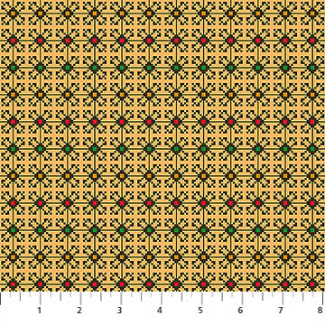 Heiress Jeweled Palace Yellow Anna Maria Textiles Northcott Cotton Fabric NC-AMT1012-15V