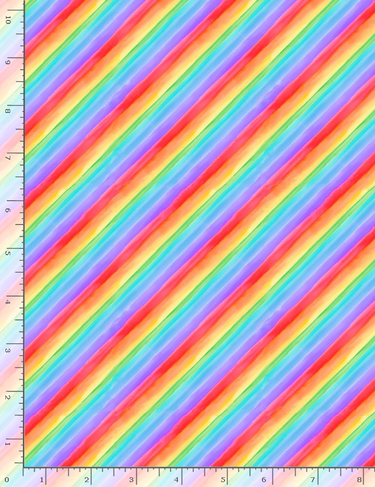 Hello Sunshine Bias Diagonal Rainbow Stripe Katie Hennagic Timeless Tr ...