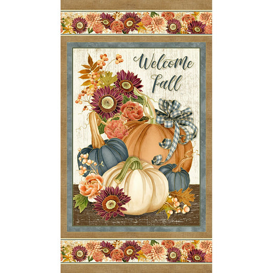 Hello Fall Panel 24" Lynnea Washburn Robert Kaufman Cotton Fabric RK-AWHDM-23913-196