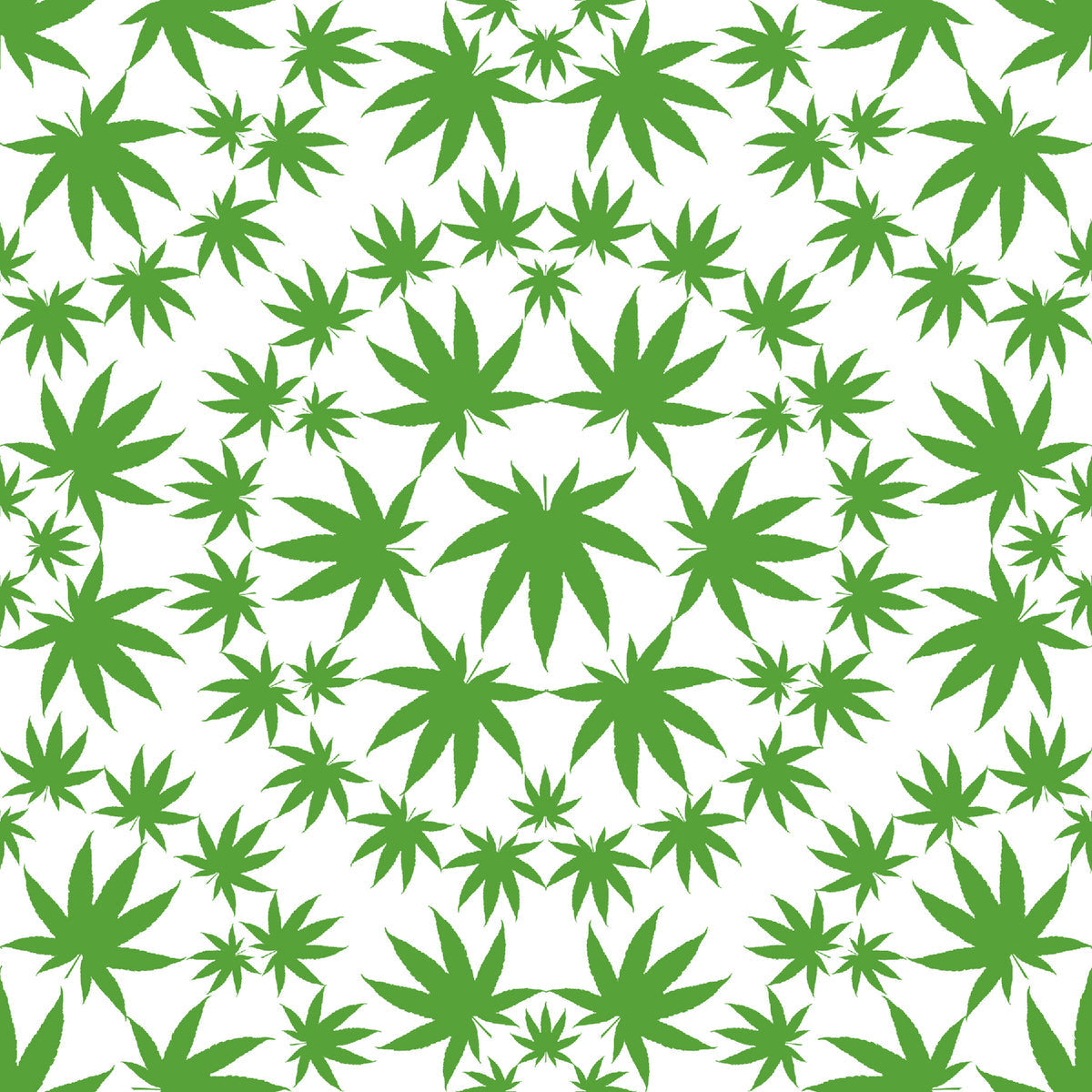 Herban Sprawl Small Leaves White Blank Quilting Cotton Fabric