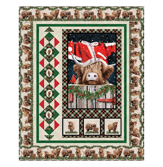 Highland Heart A Highland Christmas Digital Quilt Tops Jason Kirk Northcott NC-DQ3457