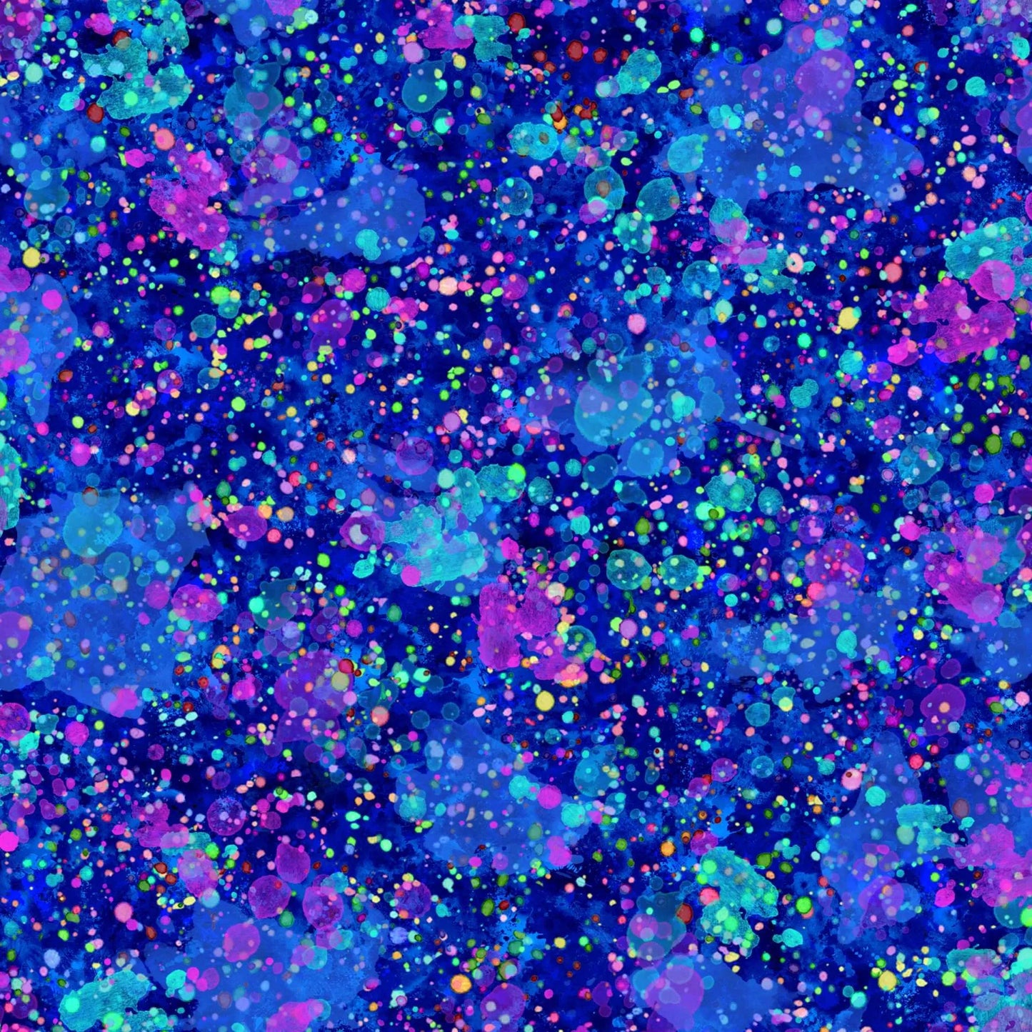 Hiphop Splatter Navy Blue Oasis Fabrics Cotton Fabric