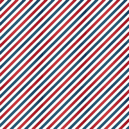 Hipster Biased Barber Stripe Red Rodrigo Pontes Blank Quilting Cotton Fabric